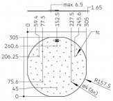 CLE 315mm 4000lm 830 ADV4 EM SO